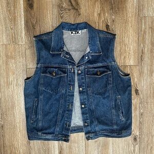 Denim Sleeveless Jean Jacket